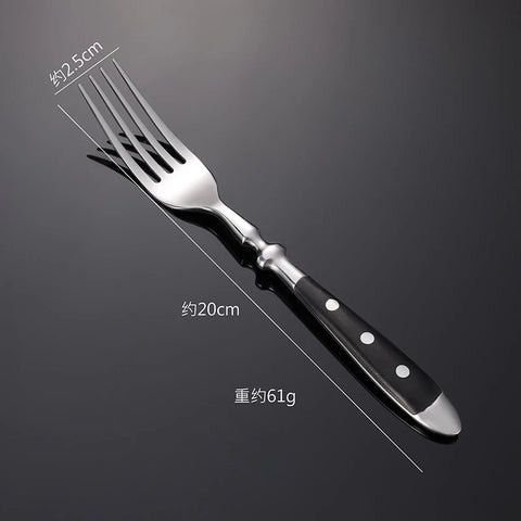 Classic Western Starpoint Cutlery Set Stainless Steel Steak Knife Spoon Fork Tableware Sets Retro Pretty Dinnerware Hotel Gift