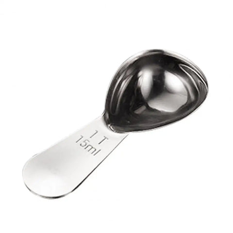 15/30ML Coffee Measuring Spoon 304 Stainless Steel Precise Scale Short Handle Milk Powder Liquid Seasoning Scoop Kitchen Gadgets