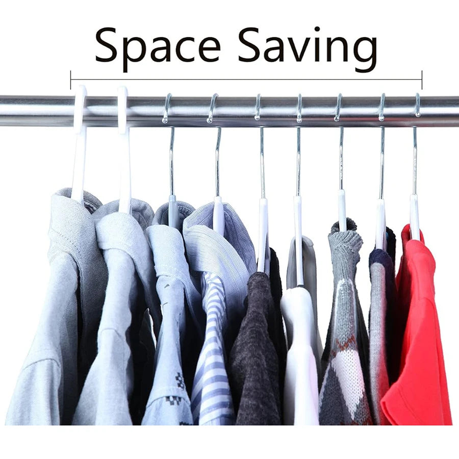 10/20/30pcs plastic coat hanger, non-slip super thin space-saving suit hanger pants hanger, sturdy and durable, with 360° hooks