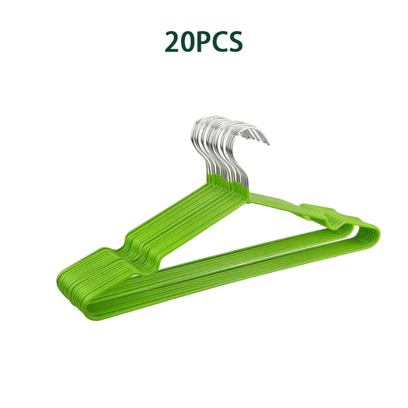 10/20pcs Clothes Hangers With Non-slip Design Traceless Clothes Racks Rust Prevention Sturdy Heavy Duty Coat Durable Hangers New