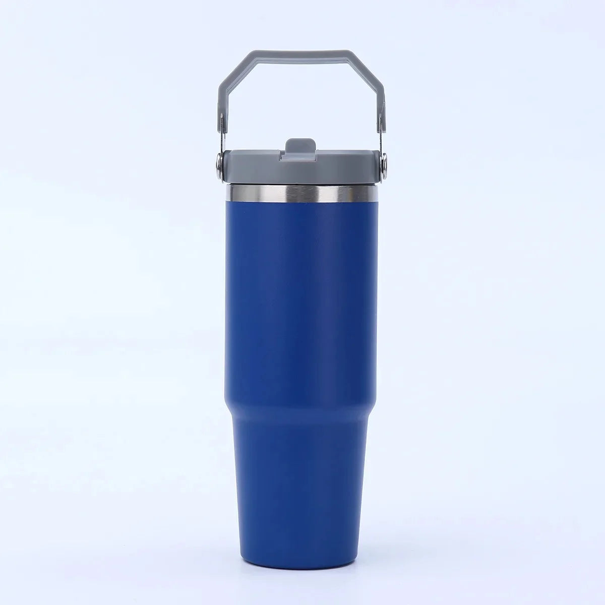 Large Capacity Stainless Steel Vacuum Insulated Thermos with Straw Portable High Aesthetic Value Handheld Car Cup Ice King