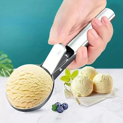 Stainless Steel Ice Cream Scoop Ice Cream Ball Fruit Scooping Scoop Digging for Fruits Mould Forms Machines Kitchen Tools Dining