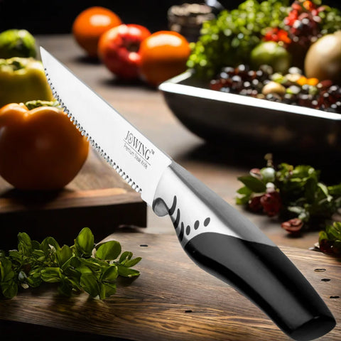 1.4116 Stainless Steel Steak Knife Meat Cleaver Dining Kitchen Knife Cooking Tools Highly Polished Handle Comfortable Feel