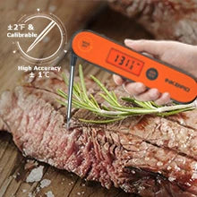 INKBIRD Digital Instant Read Meat Thermometer Indoor Outdoor Waterproof Rechargeable Grill Thermometer with Backlight Function