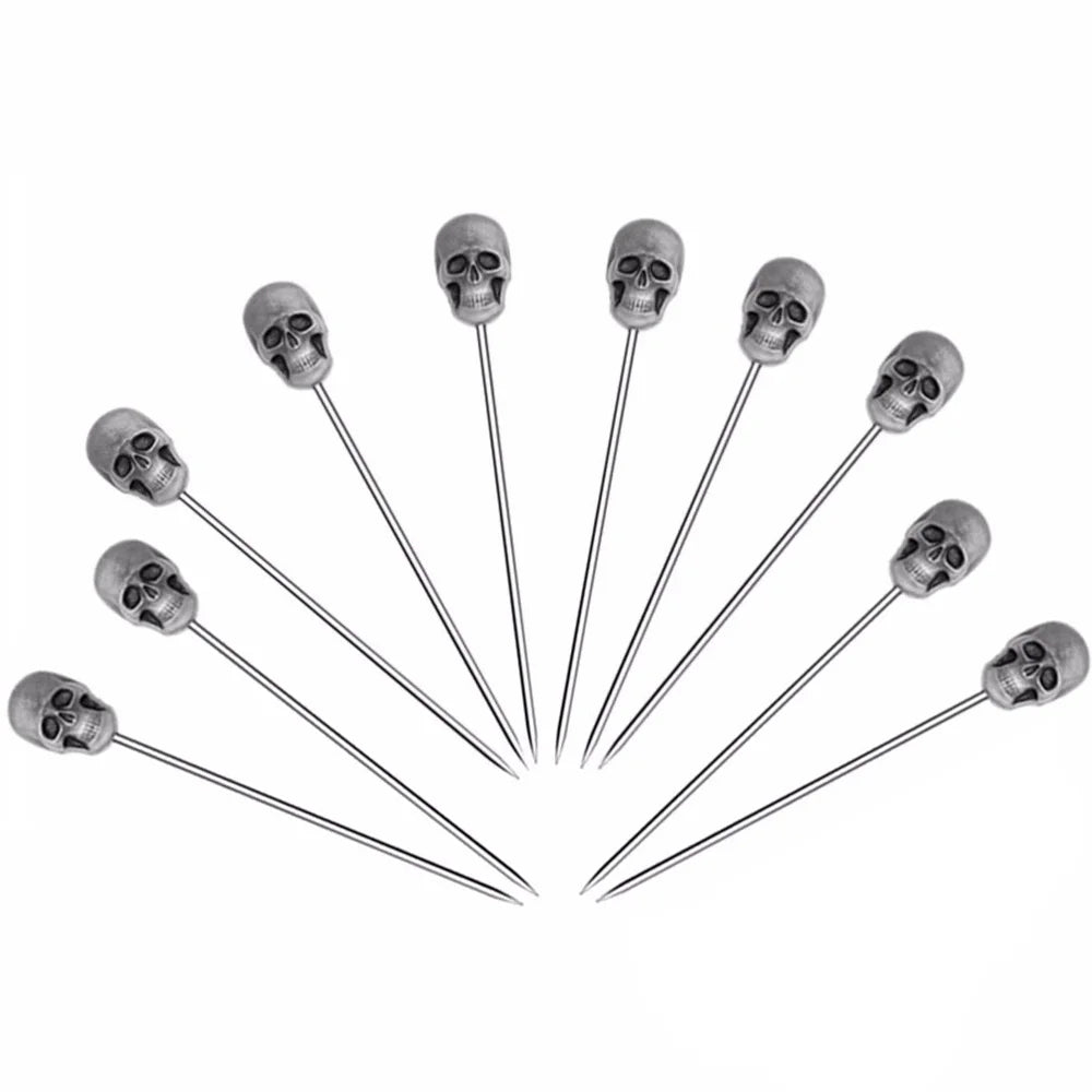 Cocktail Pick Stainless Steel Fruit Sticks Bar Tools Drink Stirring Sticks Martini Picks Party Wedding Accessory