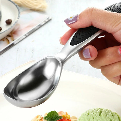 JJYY Watermelon Ice Cream Digger Scoop Kitchen Gadget Zinc Alloy Digging Ball Spoon Ice Cream Dessert Spoon for Home Restaurat