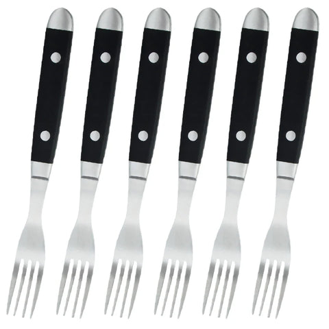 4/6/8p Beef Steak Knife And Fork Set Stainless Steel Highly Polished Handles High Quality Home Hotel Steak Restaurant Tableware