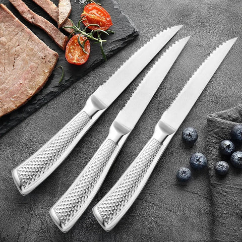 Stainless Steel Steak Knife Cut Meat Fruit Fish Vegetable Slicing Knife Dining Kitchen Chef Sushi Cooking Utility Knife