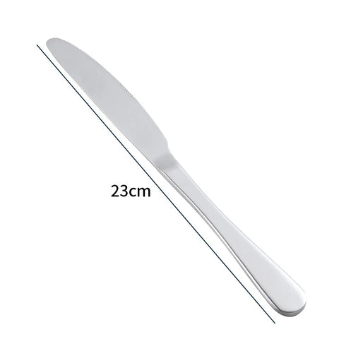 23cm Stainless Steel Knife Kitchen Utensils Set Hotel Cutlery Serrated Knife Pastry Steak Knife Convenient Table Tool D4