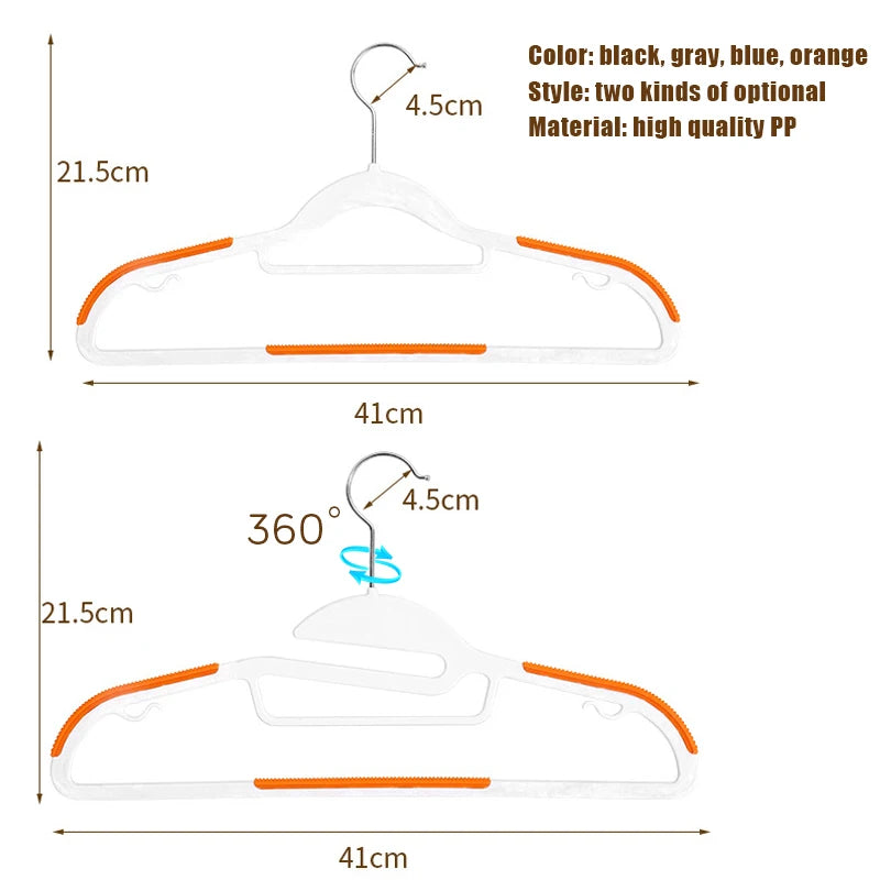 10/20pcs Multifunctional Clothes Hangers Rubber Anti-Slip Camisole Underwear Suit Organizers Rotin Dressing Storage Space Saving