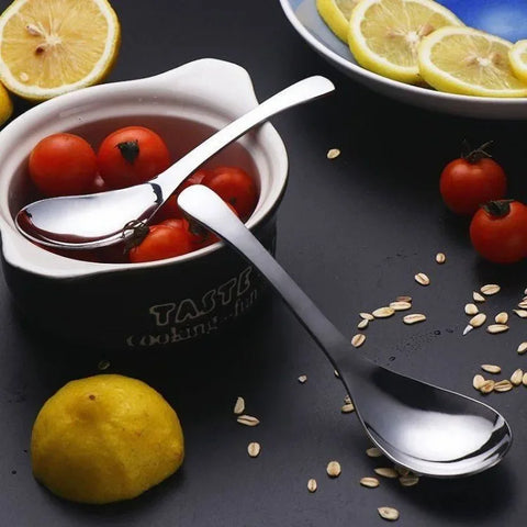 6/1Pcs Stainless Steel Spoon Thicken Soup Spoons for Hot Pot Scoops Colander Home Multipurpose Kitchen Tableware Cooking Tools