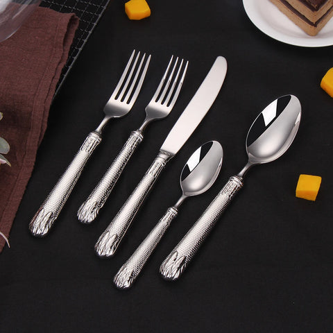 30 Piece Silverware Set Service for 6 Black Gold Premium Stainless Steel Flatware Luxury Golden Mirror Polished Cutlery 30 pcs