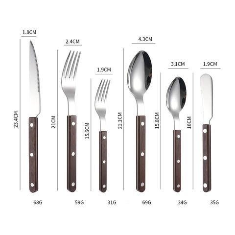 Fashion New Colorful Handle 304 Cutlery Set 18/10 Stainless Steel Creativity Gift Flatware Knife Fork Spoon Drop Ship