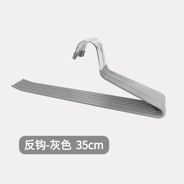 10pcs Metal Pants Hanger Pants Organizer Closet Trouser Rack 29/35CM Balcony Drying Clothes Hanger Storage Pants Rack Traceless