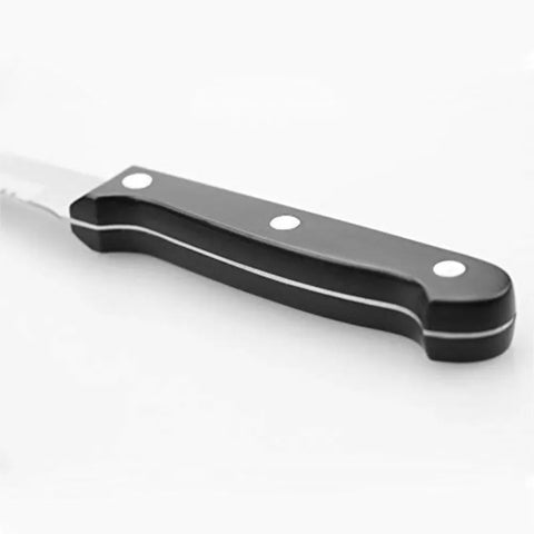 4/6/8/12 Pcs Steak Knives Set Sharp Blade Black PP Handle Outdoor BBQ Picnic Meat Cutter Multi-function Fish Cutting Knife