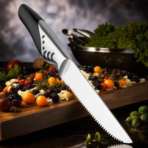 1.4116 Stainless Steel Steak Knife Meat Cleaver Dining Kitchen Knife Cooking Tools Highly Polished Handle Comfortable Feel