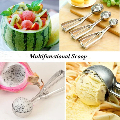 Multi-style Stainless Steel Ice Cream Scoop Ball Digger Handmade Ice Cube Mold Easy Demoulding Kitchen Accessories Ice Tray Mold