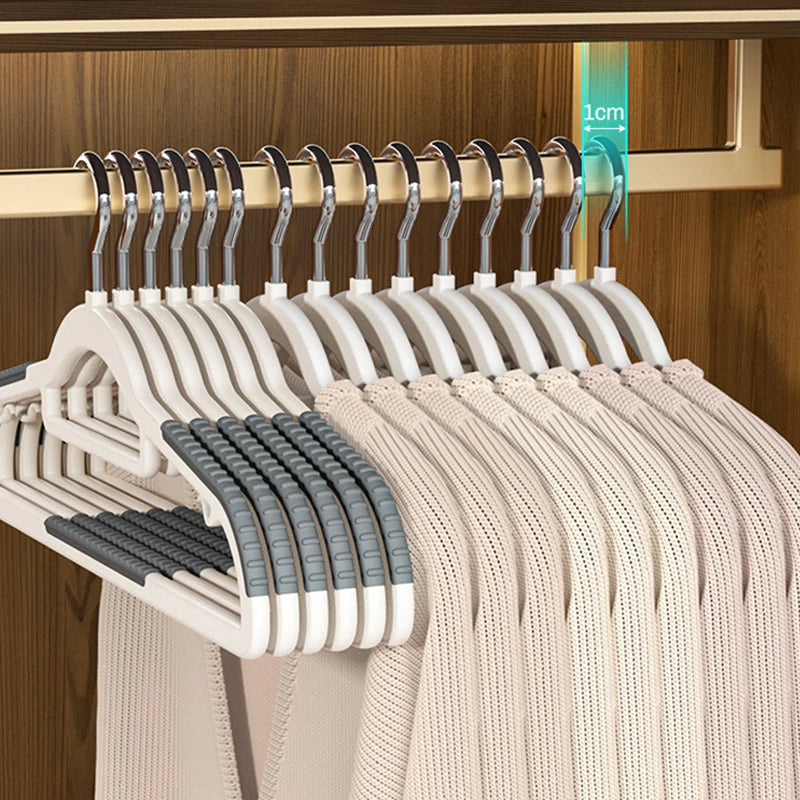 10/20pcs Multifunctional Clothes Hangers Rubber Anti-Slip Camisole Underwear Suit Organizers Rotin Dressing Storage Space Saving