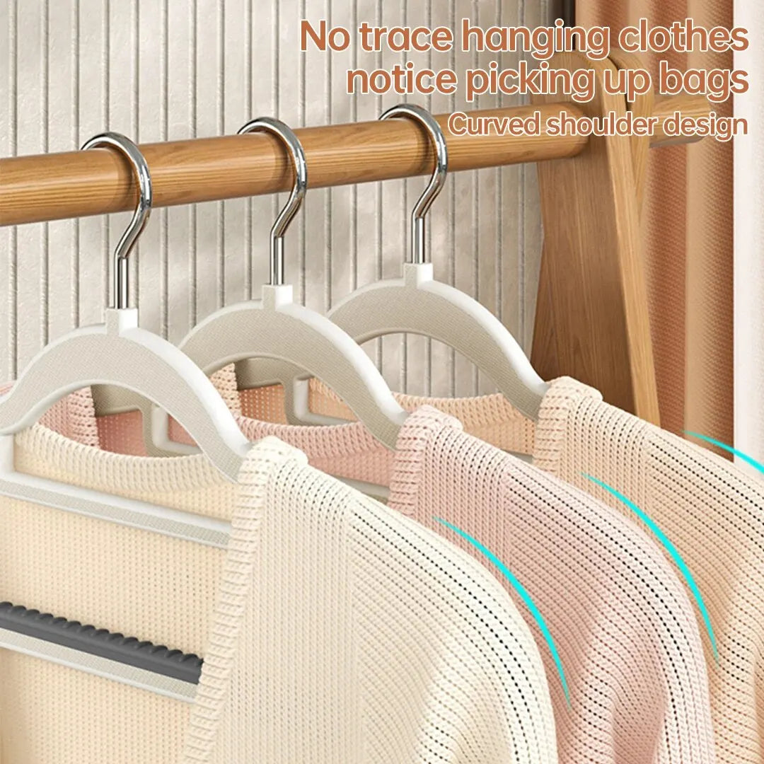 10PCS Clothes Hanging Household Hangers Non-slip Dormitory Bedroom Special Storage Clothes Hanging No Trace