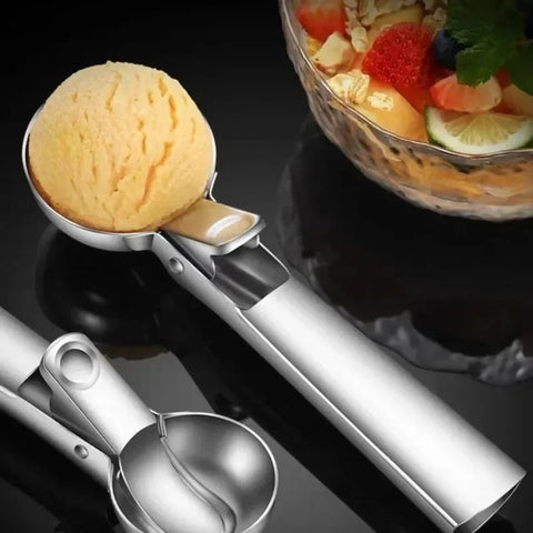 Stainless Steel Ice Cream Scoop Ice Cream Ball Fruit Scooping Scoop Digging for Fruits Mould Forms Machines Kitchen Tools Dining