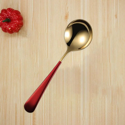 Stainless Steel Stirring Spoon Elegant Stainless Steel Dessert Spoons for Restaurants Home Kitchens Hotels Modern Design Smooth