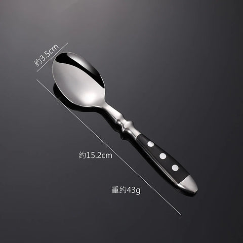 Classic Western Starpoint Cutlery Set Stainless Steel Steak Knife Spoon Fork Tableware Sets Retro Pretty Dinnerware Hotel Gift