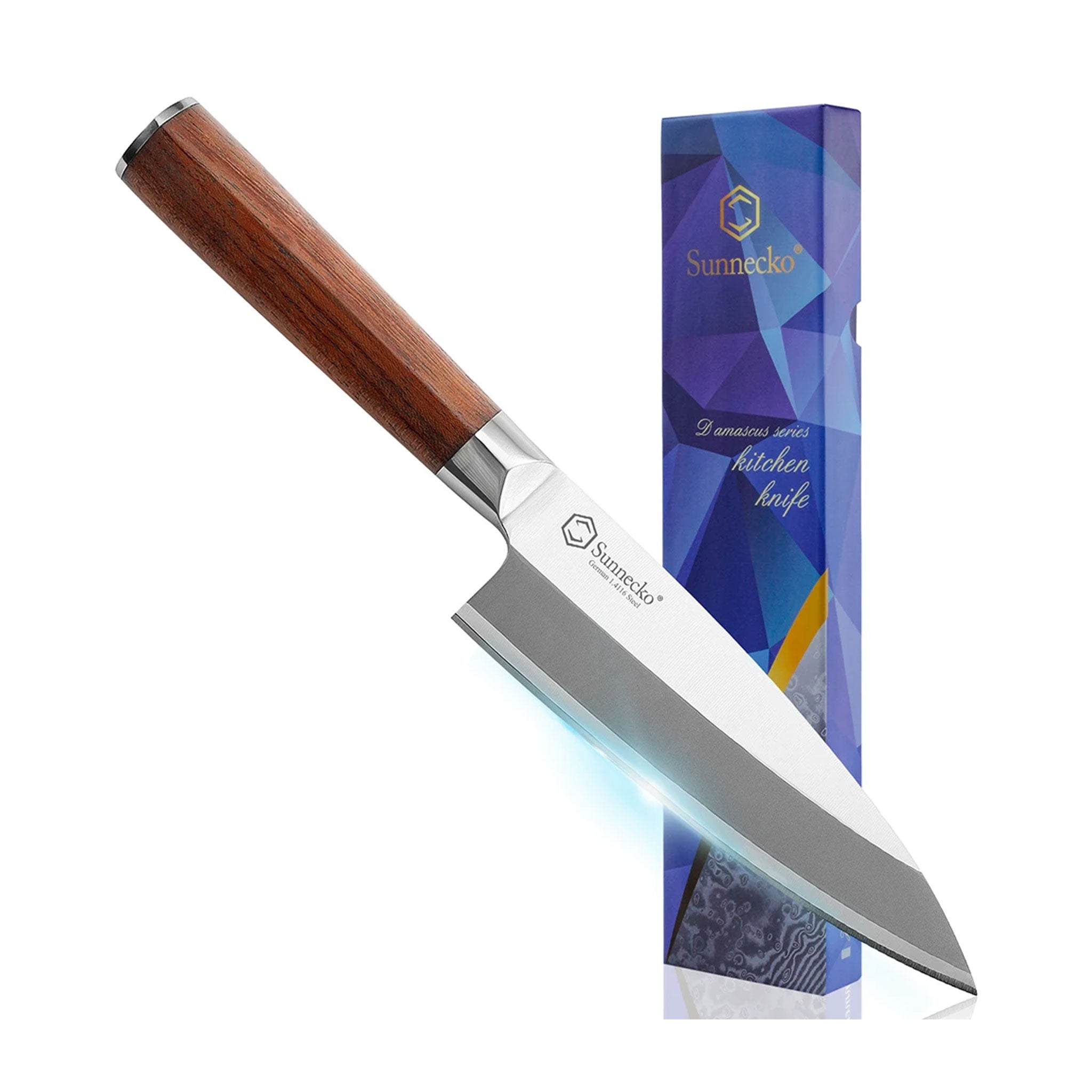 "SUNNECKO 6.5'' Japanese Deba Knife – Sashimi & Chopping Tool"