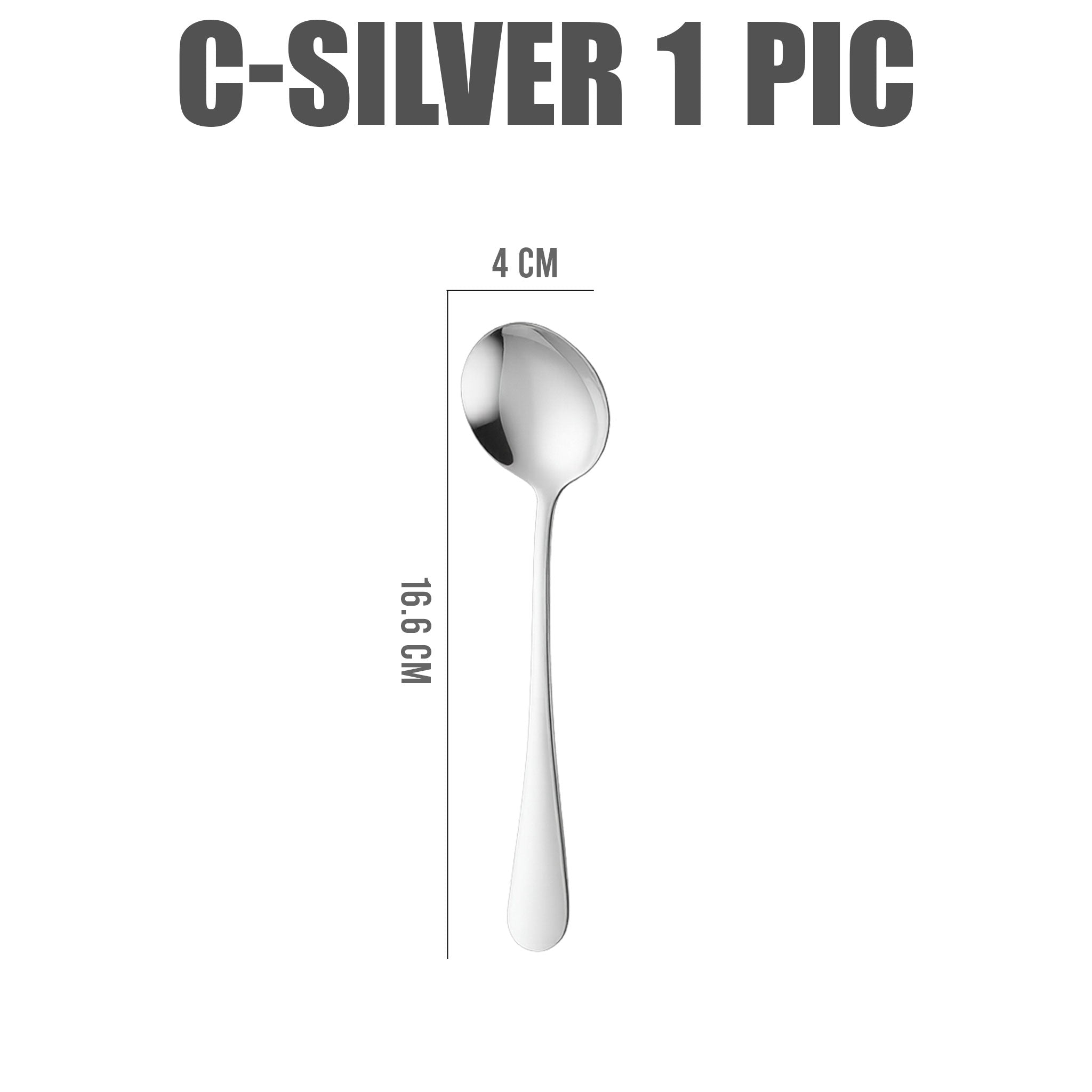 SUS 304/410, Long Handle, Kids & Dessert Use