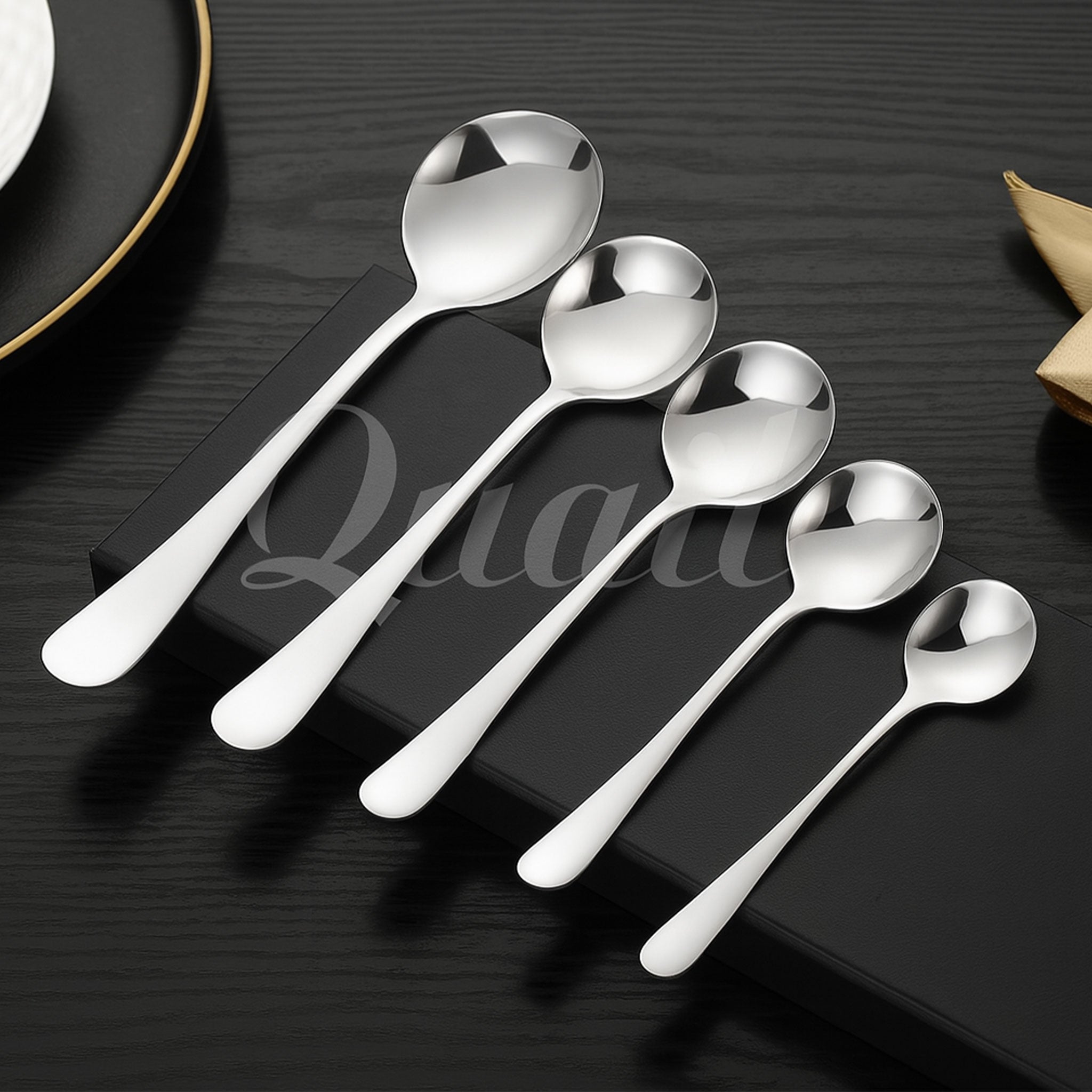 SUS 304/410, Long Handle, Kids & Dessert Use