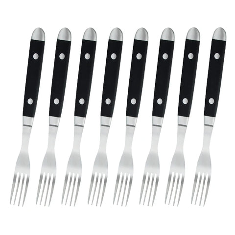 4/6/8p Beef Steak Knife And Fork Set Stainless Steel Highly Polished Handles High Quality Home Hotel Steak Restaurant Tableware