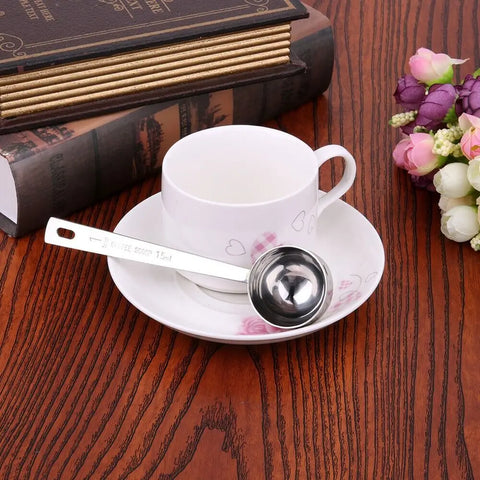 1pc 5/10/15/20/30ML Coffee Scoop Powder Spoon Thicken Stainless Steel Tablespoon Measuring Spoon Kitchen Tools