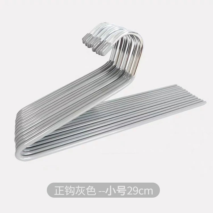 10pcs Metal Pants Hanger Pants Organizer Closet Trouser Rack 29/35CM Balcony Drying Clothes Hanger Storage Pants Rack Traceless