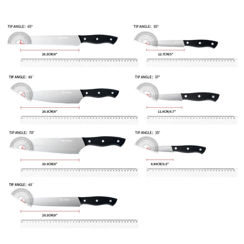 15PCS/Stainless Steel Kitchen Knife Set One-piece Chef's  Knive Vegetable Fruit Meat Cutting Bread steak knife All Saints' Day