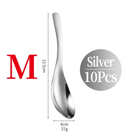 10pcs custom logo stainless steel soup spoon,customized premium tablespoons,personalized customized dessert spoon