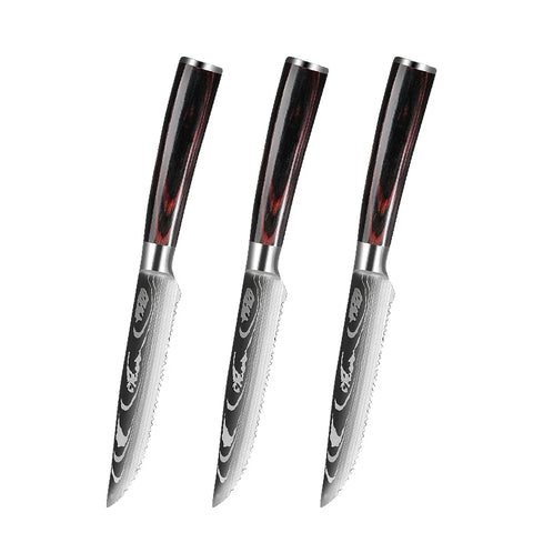 Stainless Steel Steak Knife Cut Meat Fruit Fish Vegetable Slicing Knife Dining Kitchen Chef Sushi Cooking Utility Knife