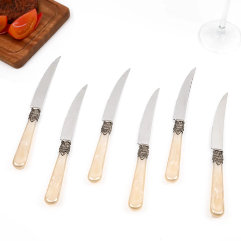 Stainless Steel Serrated Steak Knife High Quality Sharp Dinner Steak Knife Kitchen Meat Cutter Table Dinnerware Knives