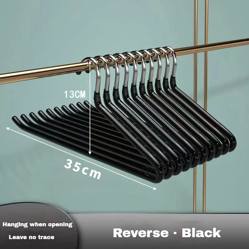 Goose type pants hanger for home use hanging pants hanger non-marking pants clip non-slip dip plastic clothes rack closet storag