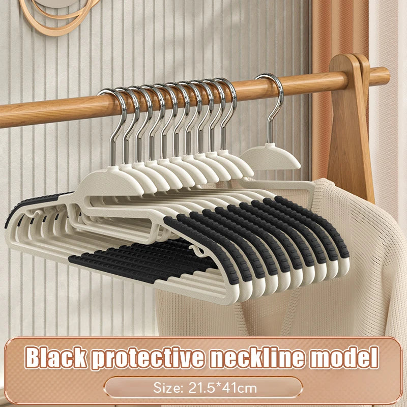 10/20pcs Multifunctional Clothes Hangers Rubber Anti-Slip Camisole Underwear Suit Organizers Rotin Dressing Storage Space Saving