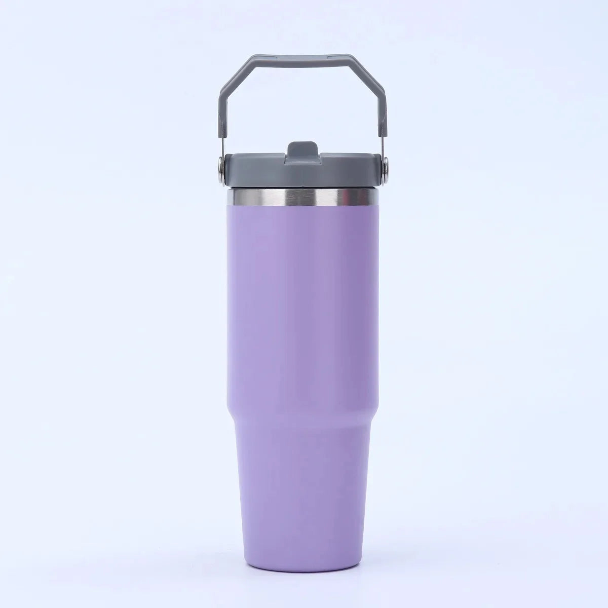 Large Capacity Stainless Steel Vacuum Insulated Thermos with Straw Portable High Aesthetic Value Handheld Car Cup Ice King