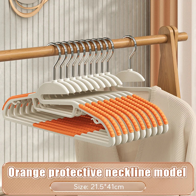 10/20pcs Multifunctional Clothes Hangers Rubber Anti-Slip Camisole Underwear Suit Organizers Rotin Dressing Storage Space Saving