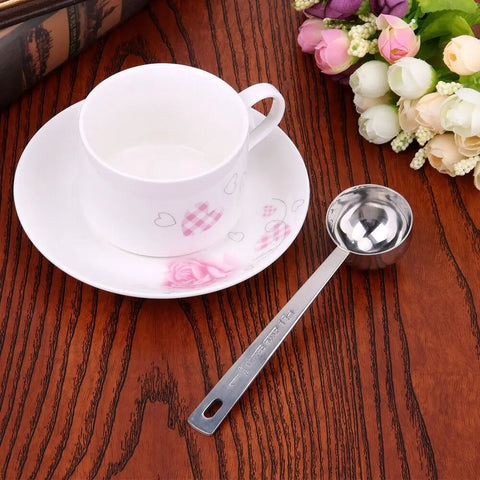 1pc 5/10/15/20/30ML Coffee Scoop Powder Spoon Thicken Stainless Steel Tablespoon Measuring Spoon Kitchen Tools