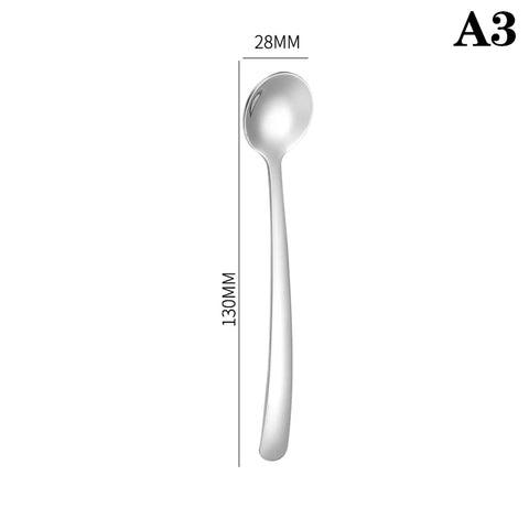 1 Pc Shovel Spoons Stainless Steel TeaSpoons Creative Coffee Spoon For Ice Cream Dessert Scoop Tableware Cutlery Set