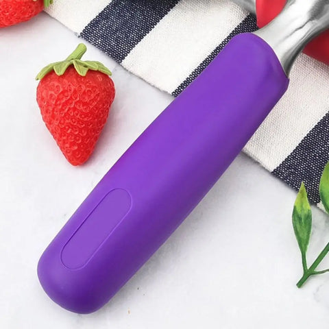 Self-melting Design Ice Cream Scoop Non-stick Plastic Handle Ice Cream Digger Durable Stainless Steel Fruit Puree Shovel Party