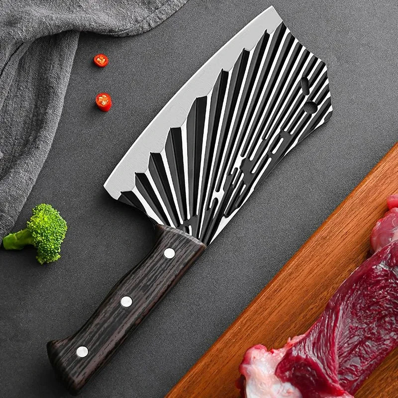 Hand Forged Wooden Handle BBQ Butcher Knife Butcher Knife Set Heavy Duty Boning Chopper Stainless Steel Sharp Chef's Knife