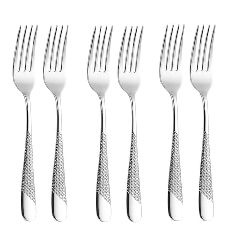 6 Pieces Stainless Steel Cutlery Set Western Gold Tableware Silver Knife Fork Spoon Dishwasher Safe Luxury Kitchen Utensils