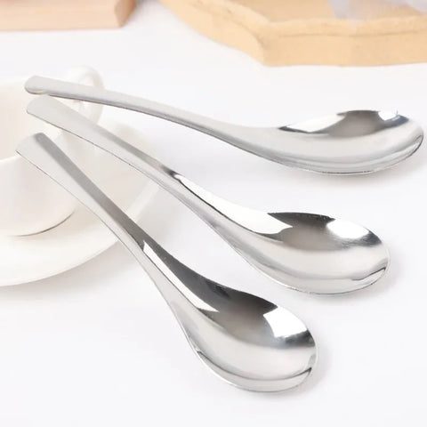 6/1Pcs Stainless Steel Spoon Thicken Soup Spoons for Hot Pot Scoops Colander Home Multipurpose Kitchen Tableware Cooking Tools