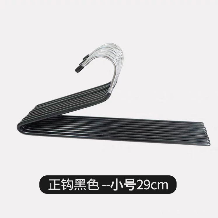 10pcs Metal Pants Hanger Pants Organizer Closet Trouser Rack 29/35CM Balcony Drying Clothes Hanger Storage Pants Rack Traceless