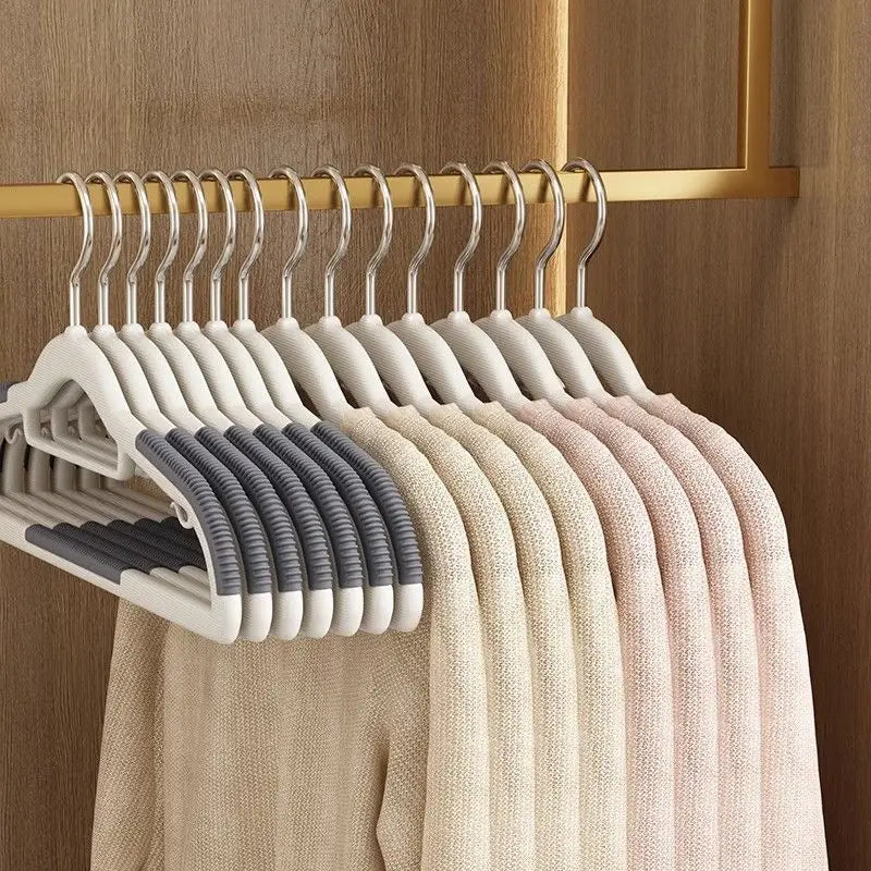 10PCS Clothes Hanging Household Hangers Non-slip Dormitory Bedroom Special Storage Clothes Hanging No Trace