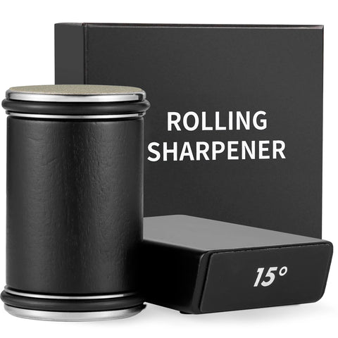 New Rolling Knife Sharpener 15 and 20 Degrees Magnetic Knife Holder Straight Edge Knife Stone Diamond Sharpening Stone Kit