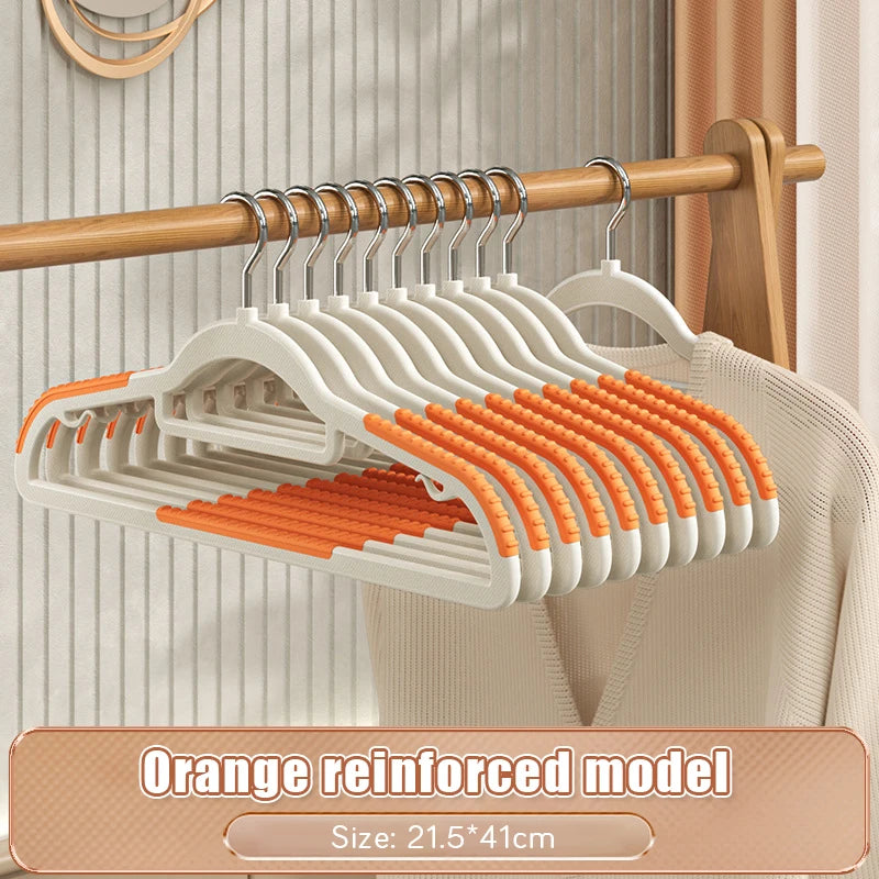 10/20pcs Multifunctional Clothes Hangers Rubber Anti-Slip Camisole Underwear Suit Organizers Rotin Dressing Storage Space Saving